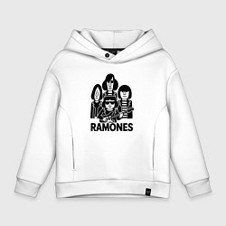 Детское худи оверсайз Ramones силуэты