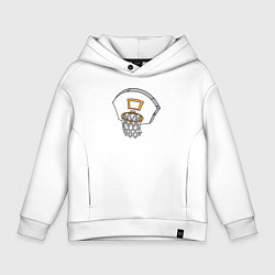 Детское худи оверсайз Баскетбольное кольцо