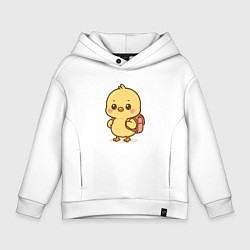 Детское худи оверсайз Цыпленок с рюкзаком