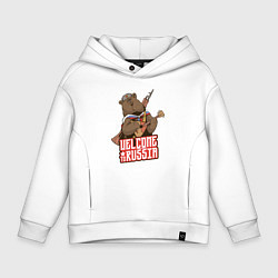 Детское худи оверсайз Добро пожаловать в Россию