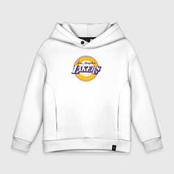 Толстовка оверсайз детская Lakers star, цвет: белый