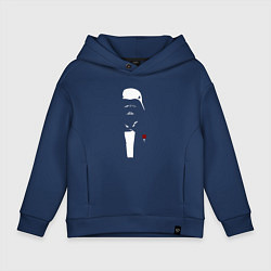 Толстовка оверсайз детская Dart Vader, цвет: тёмно-синий