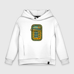 Детское худи оверсайз Консервы - сардины и море