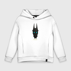 Толстовка оверсайз детская Kaiju, цвет: белый