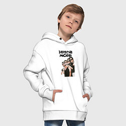 Толстовка оверсайз детская Depeche Mode 1990 - Violator, цвет: белый — фото 2