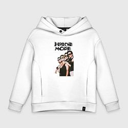 Толстовка оверсайз детская Depeche Mode 1990 - Violator, цвет: белый