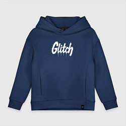 Детское худи оверсайз Глитч краской