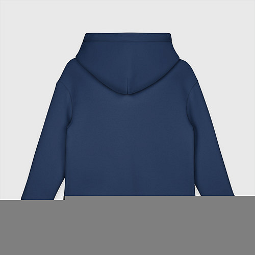 Детское худи оверсайз Гот летучая мышь / Тёмно-синий – фото 2