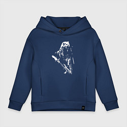 Толстовка оверсайз детская Cobain rock, цвет: тёмно-синий