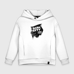 Толстовка оверсайз детская Рыцарь за которого можно умереть, цвет: белый