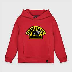 Толстовка оверсайз детская HC Boston Bruins Label, цвет: красный