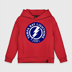Толстовка оверсайз детская HC Tampa Bay Lightning, цвет: красный