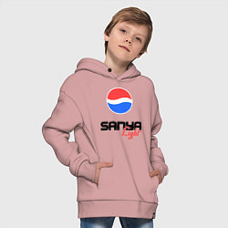 Толстовка оверсайз детская Саня Лайт, цвет: пыльно-розовый — фото 2