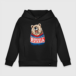 Детское худи оверсайз Made in Russia: медведь