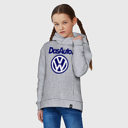 Толстовка оверсайз детская Volkswagen Das Auto, цвет: меланж — фото 2