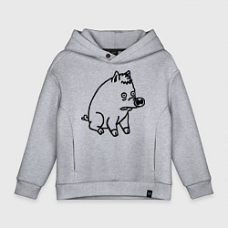 Детское худи оверсайз Pig
