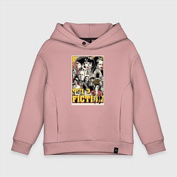 Толстовка оверсайз детская Pulp Fiction Stories, цвет: пыльно-розовый