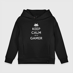 Детское худи оверсайз Keep Calm im a Gamer
