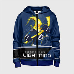 Толстовка на молнии детская Bay Lightning, цвет: 3D-синий