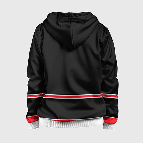 Детская толстовка на молнии New Jersey Devils / 3D-Белый – фото 2