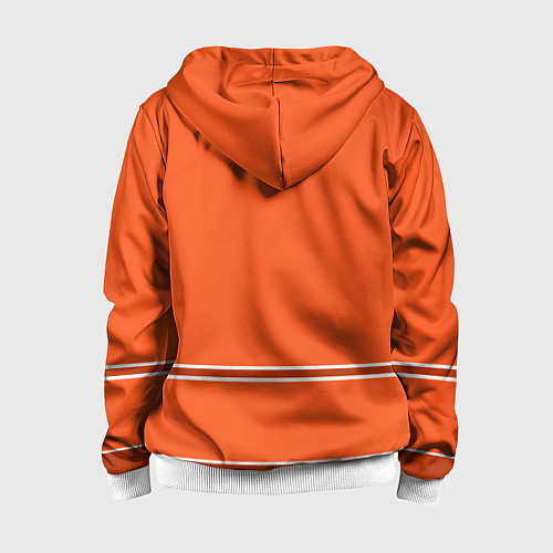 Детская толстовка на молнии Philadelphia Flyers / 3D-Белый – фото 2