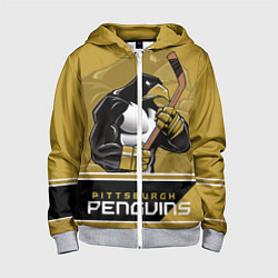 Детская толстовка на молнии Pittsburgh Penguins