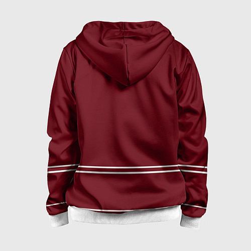 Детская толстовка на молнии Arizona Coyotes / 3D-Белый – фото 2