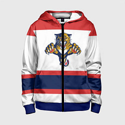 Толстовка на молнии детская Florida Panthers, цвет: 3D-синий