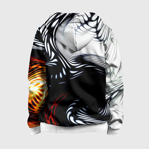 Детская толстовка на молнии Abrupt / 3D-Белый – фото 2