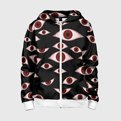 Детская толстовка на молнии Глаза