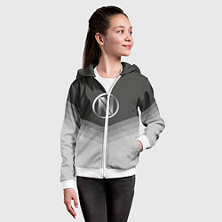 Толстовка на молнии детская EnVyUs Uniform, цвет: 3D-белый — фото 2