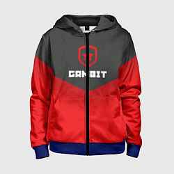Толстовка на молнии детская Gambit Gaming Uniform, цвет: 3D-синий