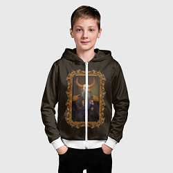 Толстовка на молнии детская Admiral Prophet, цвет: 3D-белый — фото 2