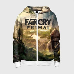 Толстовка на молнии детская Far Cry: Primal, цвет: 3D-белый