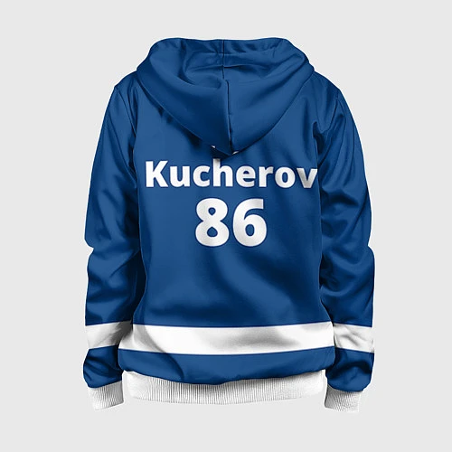 Детская толстовка на молнии Tampa Bay: Kucherov / 3D-Белый – фото 2