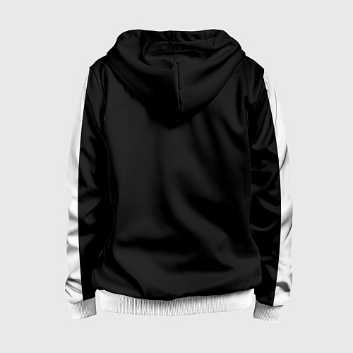 Детская толстовка на молнии Кот с мороженым / 3D-Белый – фото 2