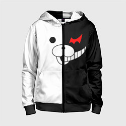 Толстовка на молнии детская Monokuma, цвет: 3D-черный