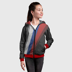 Толстовка на молнии детская Sport Russia, цвет: 3D-красный — фото 2