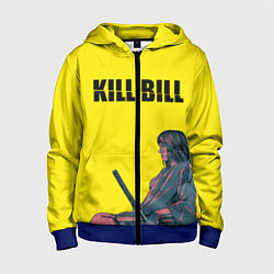 Толстовка на молнии детская Kill Bill, цвет: 3D-синий