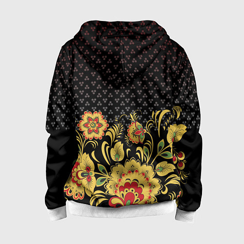 Детская толстовка на молнии Russia: black edition / 3D-Белый – фото 2