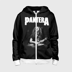 Толстовка на молнии детская Pantera, цвет: 3D-белый