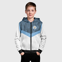 Толстовка на молнии детская Manchester City FC: Sport, цвет: 3D-черный — фото 2