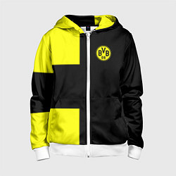 Детская толстовка на молнии BVB FC: Black style