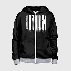 Толстовка на молнии детская Sarcasm, цвет: 3D-меланж