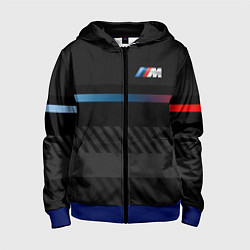 Толстовка на молнии детская BMW: Brand Lines, цвет: 3D-синий