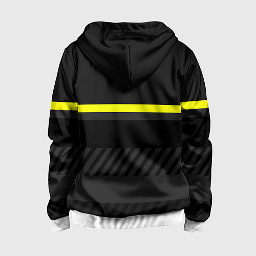 Детская толстовка на молнии FC Borussia 2018 Original #3 / 3D-Белый – фото 2