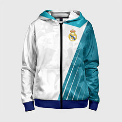 Толстовка на молнии детская FC Real Madrid: Abstract, цвет: 3D-синий
