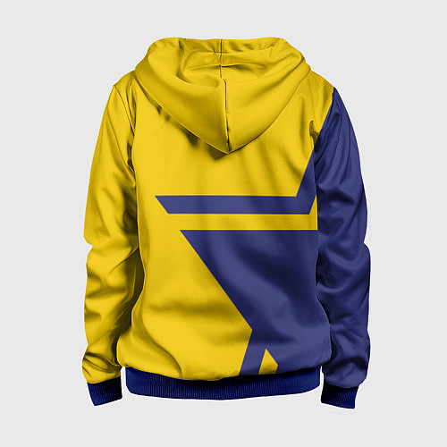 Детская толстовка на молнии FC Juventus: Star / 3D-Синий – фото 2