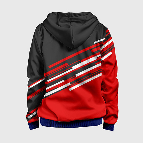 Детская толстовка на молнии АC Milan: R&G / 3D-Синий – фото 2