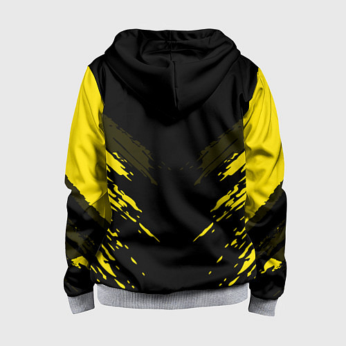 Детская толстовка на молнии Borussia FC: Sport Fashion / 3D-Меланж – фото 2
